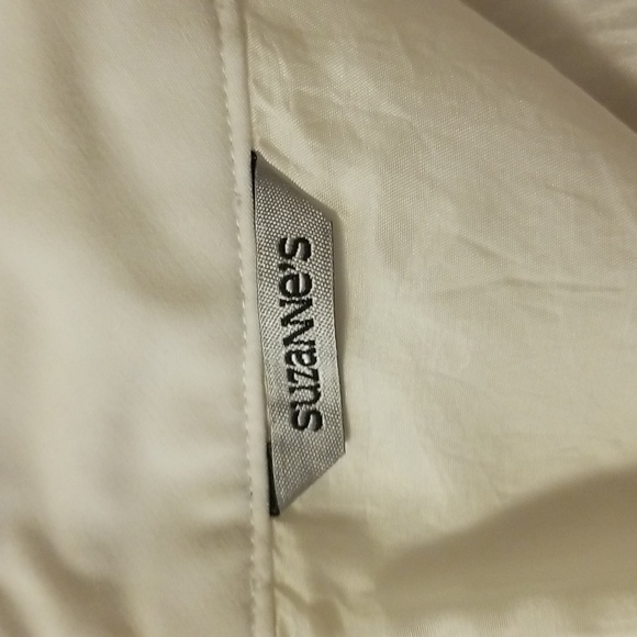 White Drawstring Lined Skirt - Picture 3 of 5